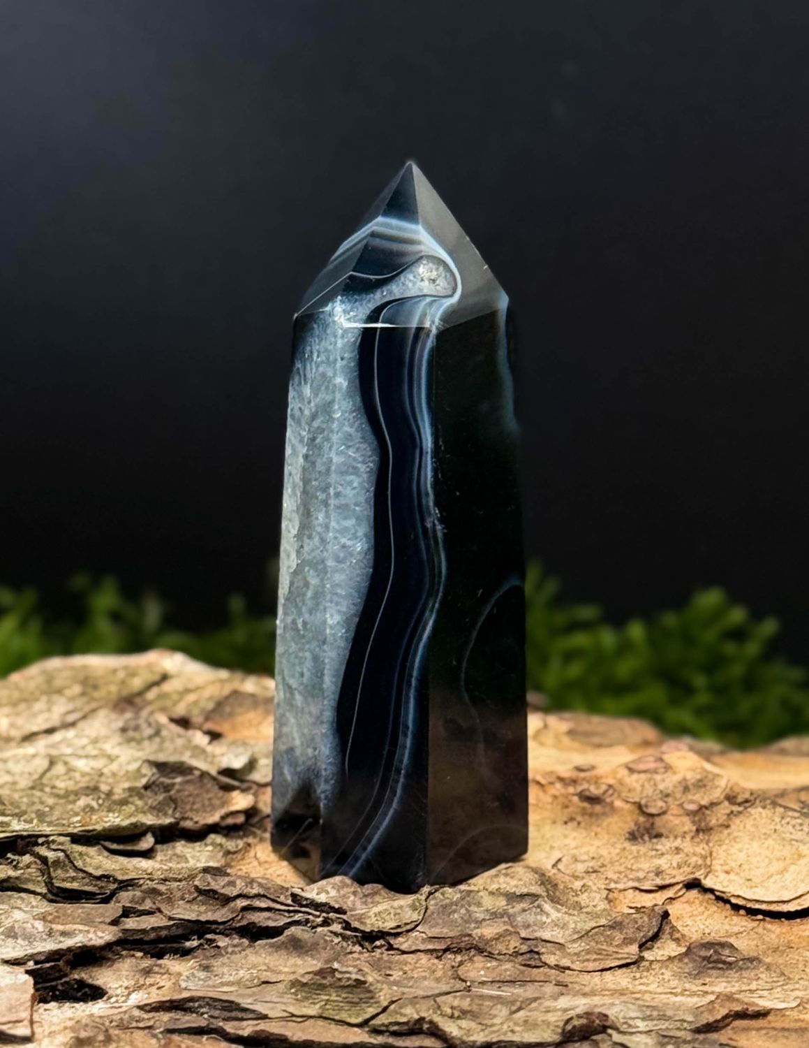 Pointe en Agate bleue