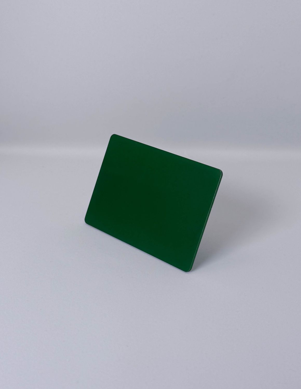 Plaque Tesla verte, format carte de crédit