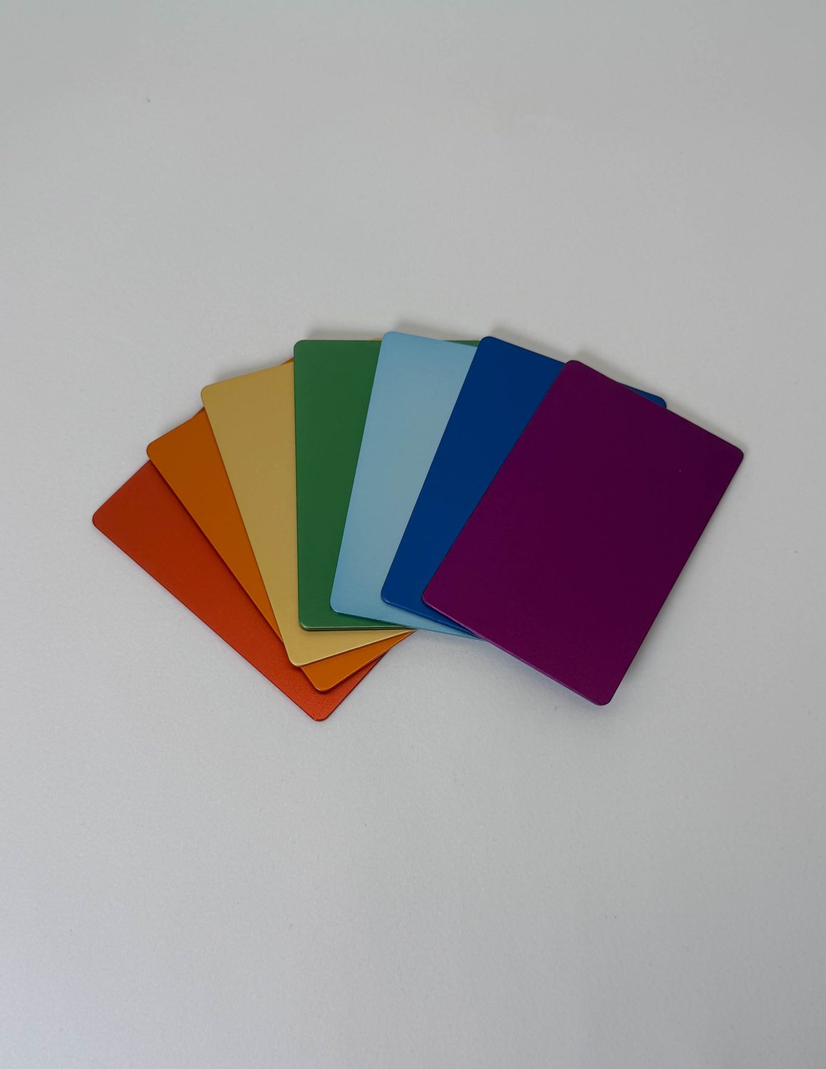 Set de 7-8-9 plaques Tesla chakras, format carte de crédit