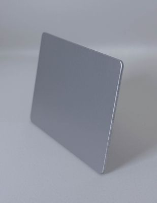 Plaque Tesla Argent, format carte de crédit