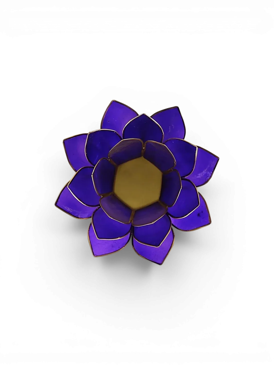 Bougeoir lotus indigo