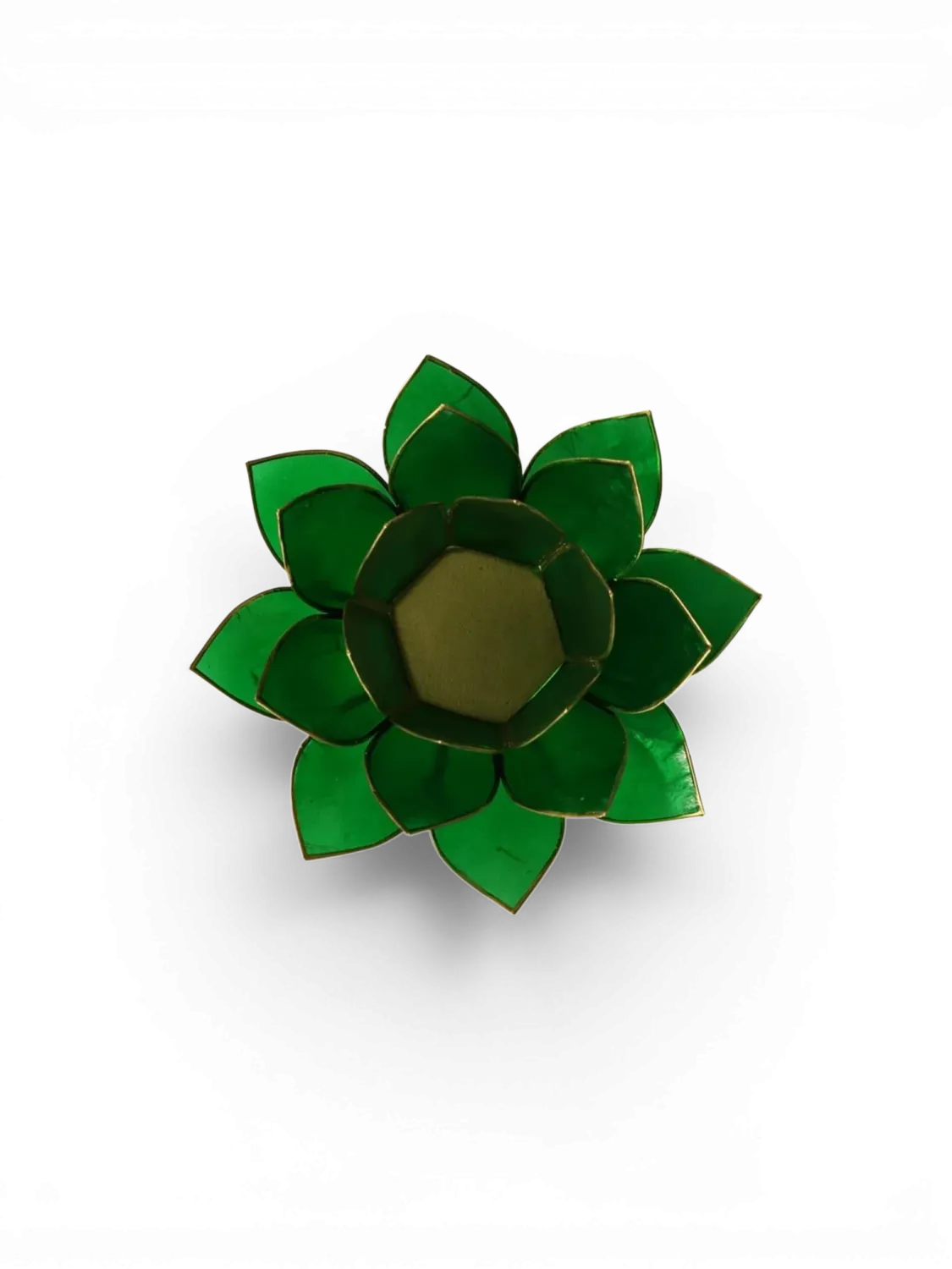 Bougeoir lotus vert