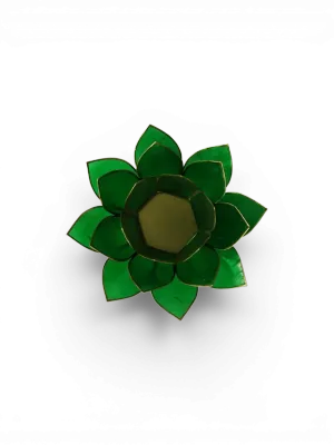 Bougeoir lotus vert