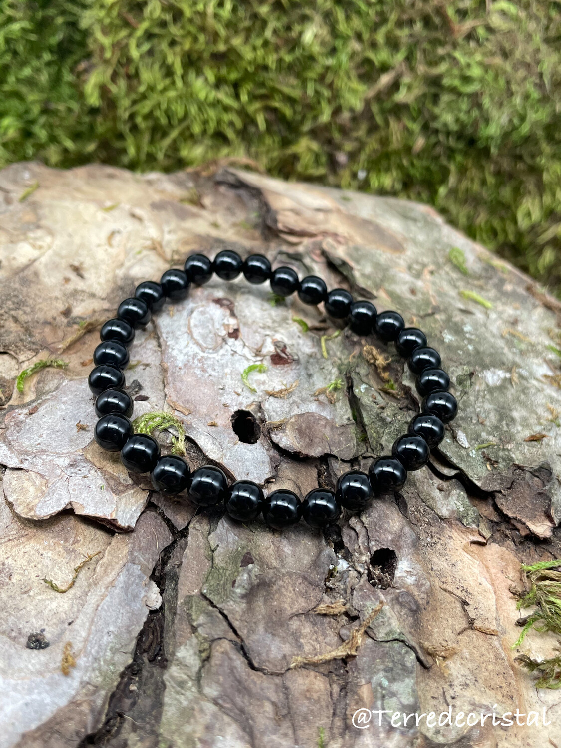 Bracelet en Onyx 6mm
