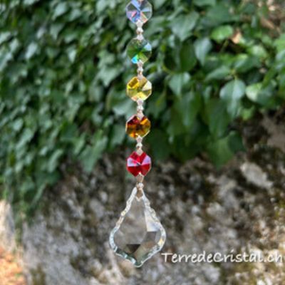 Cristaux de fenêtre chakras flamme
