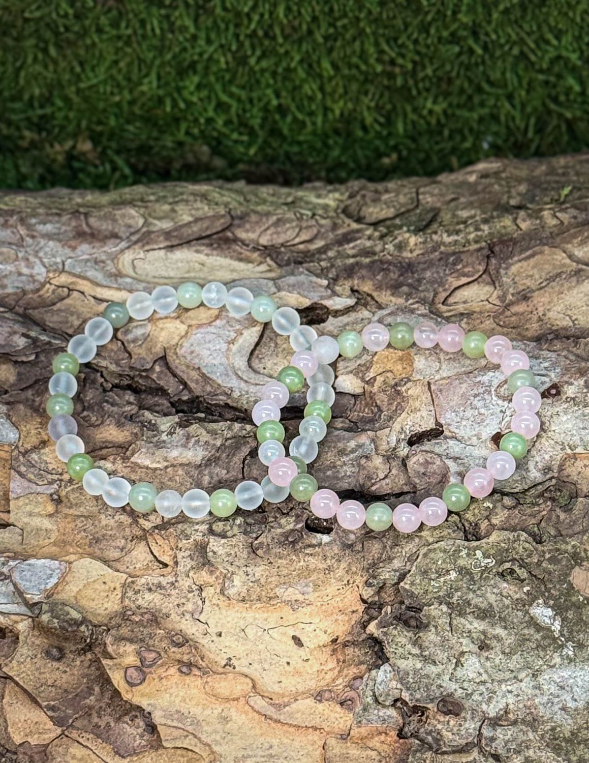 Bracelets de couple "Amour innocent &amp; fraîcheur du coeur"