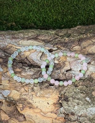 Bracelets de couple "Amour innocent &amp; fraîcheur du coeur"