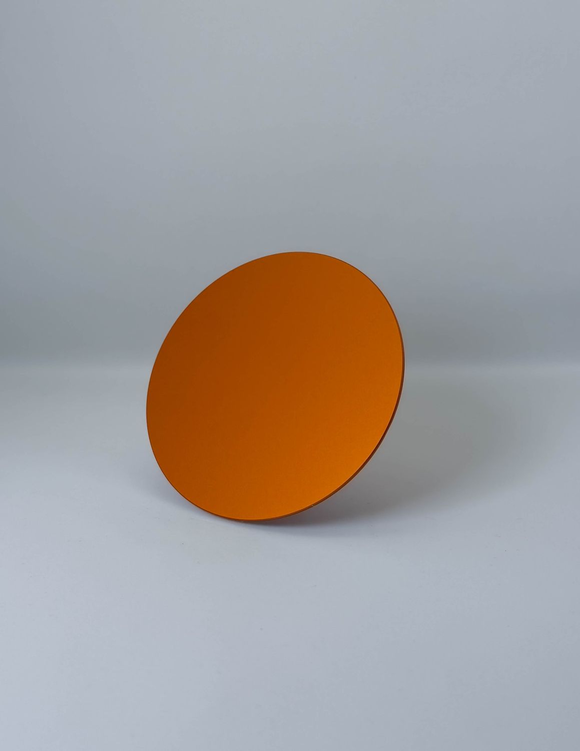 Plaque Tesla ronde orange Plaque Tesla ronde orange