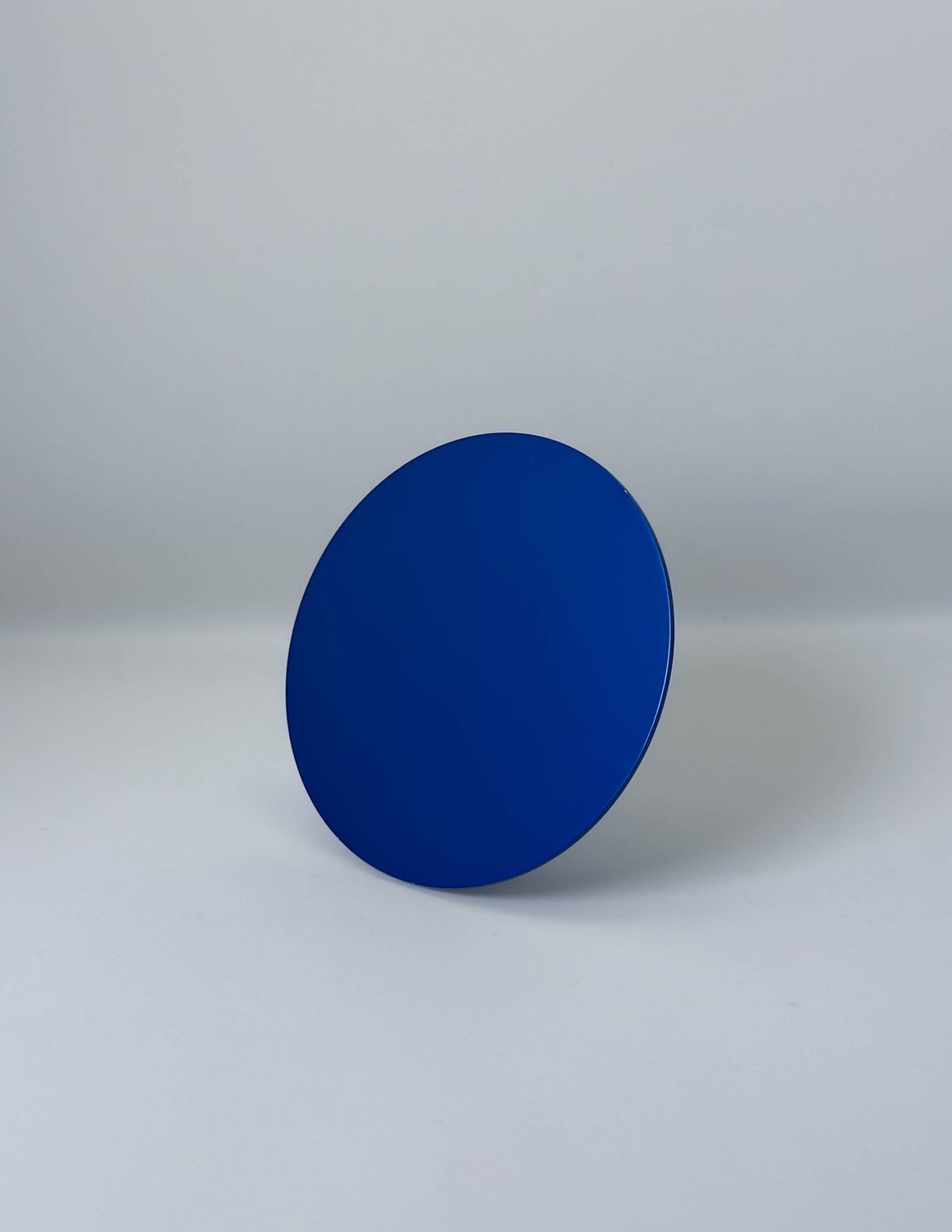 Plaque Tesla ronde bleue indigo Plaque Tesla ronde bleue indigo