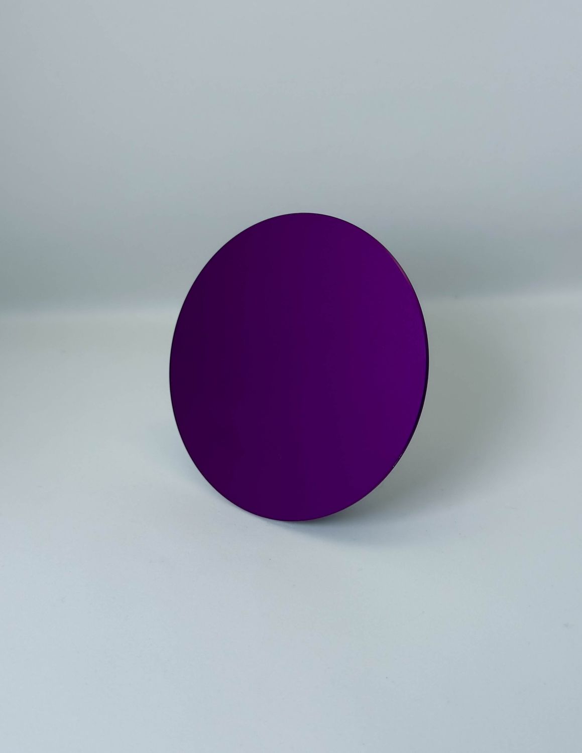 Plaque Tesla ronde violette Plaque Tesla ronde violette