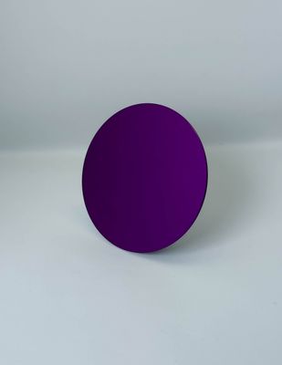 Plaque Tesla ronde violette