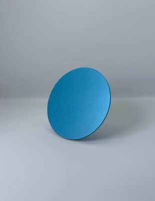 Plaque Tesla ronde bleue claire