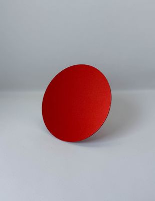 Plaque Tesla ronde rouge