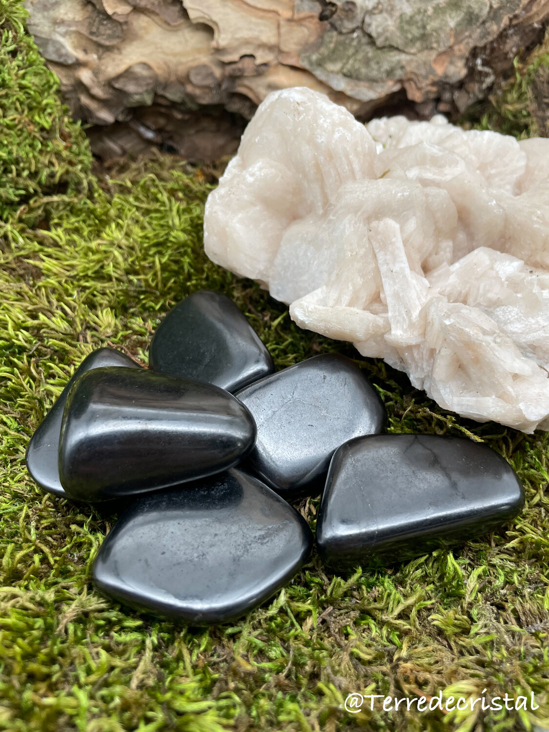 Shungite roulée fine