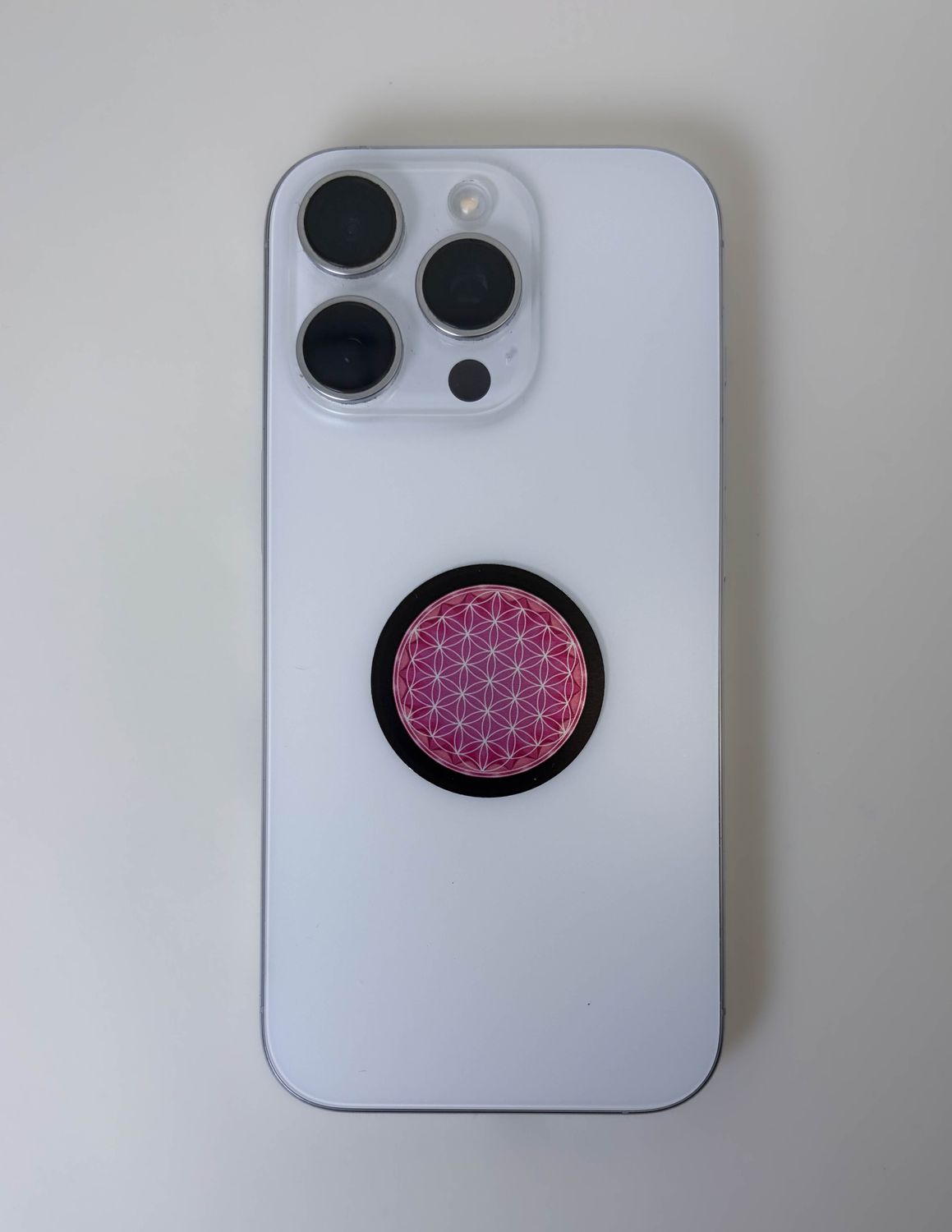 Puce Tesla ronde Fleur de vie autocollante pour portable, 3,6 cm Puce Tesla ronde Fleur de vie autocollante pour portable, 3,6 cm