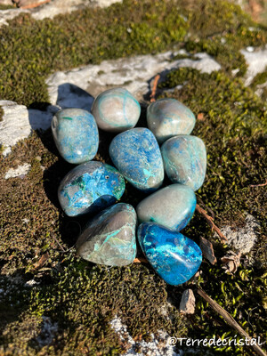 Shattuckite roulée Shattuckite roulée