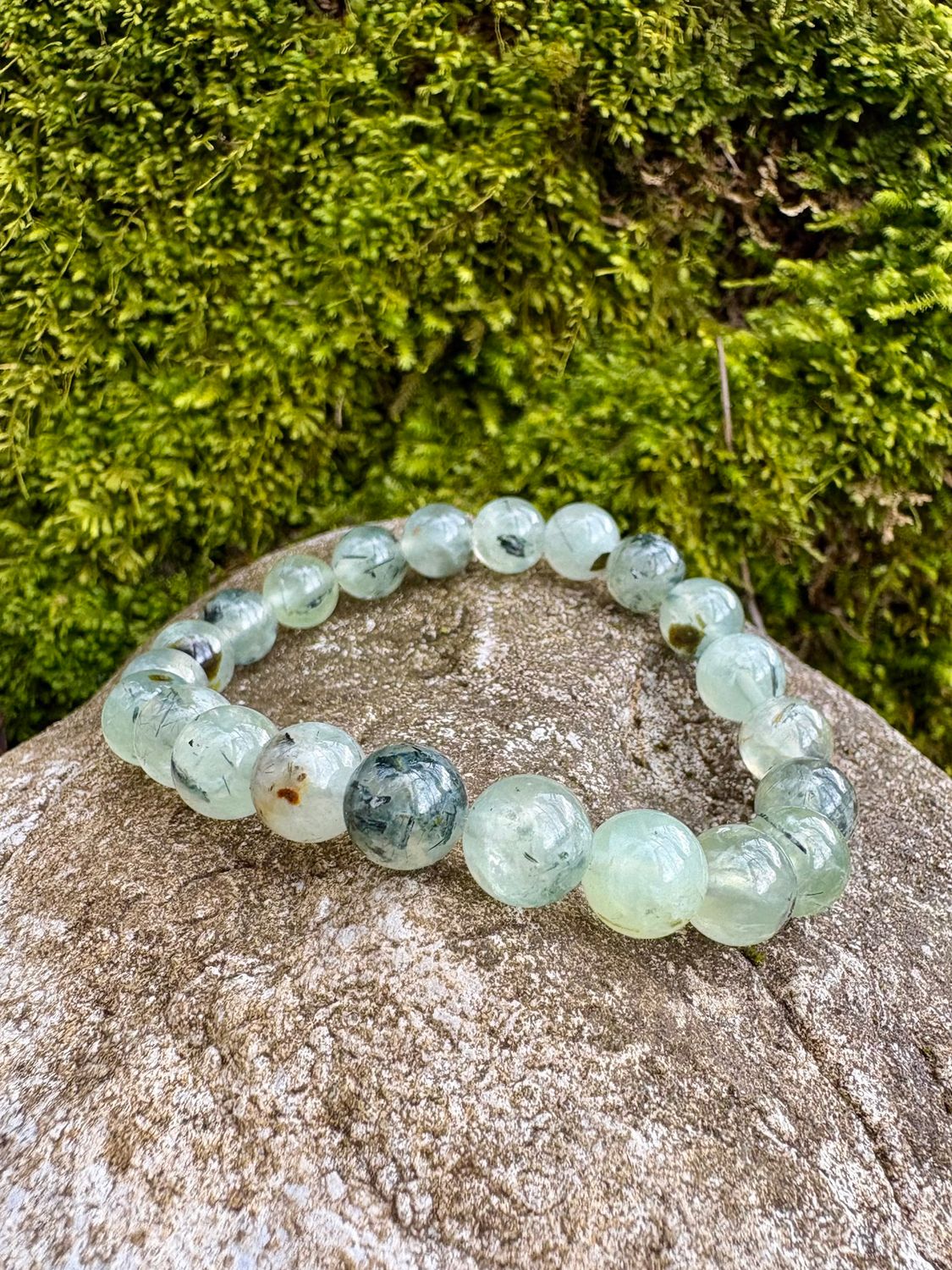 Bracelet en Préhnite 6 et 8 mm