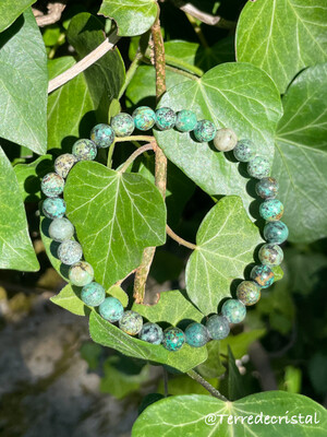 Bracelet en Turquoise Springbok mate 8 mm