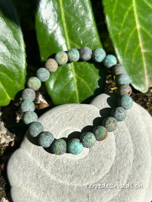 Bracelet en Turquoise Springbok mate 8 mm