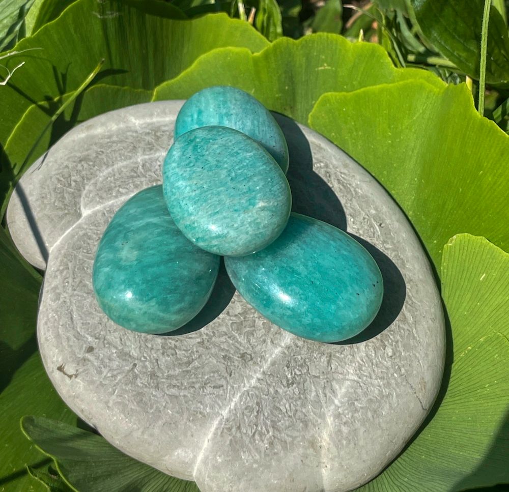 Amazonite percée