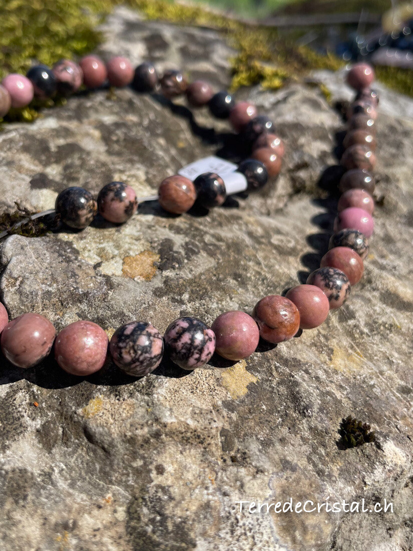 Rang de Rhodonite 6 et 8 mm