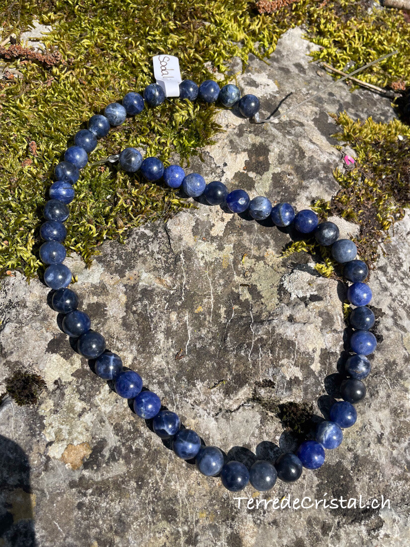 Rang de Sodalite 8 mm Rang de Sodalite 8 mm