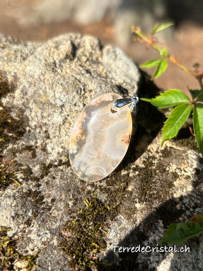 Pendentif en Agate jaune