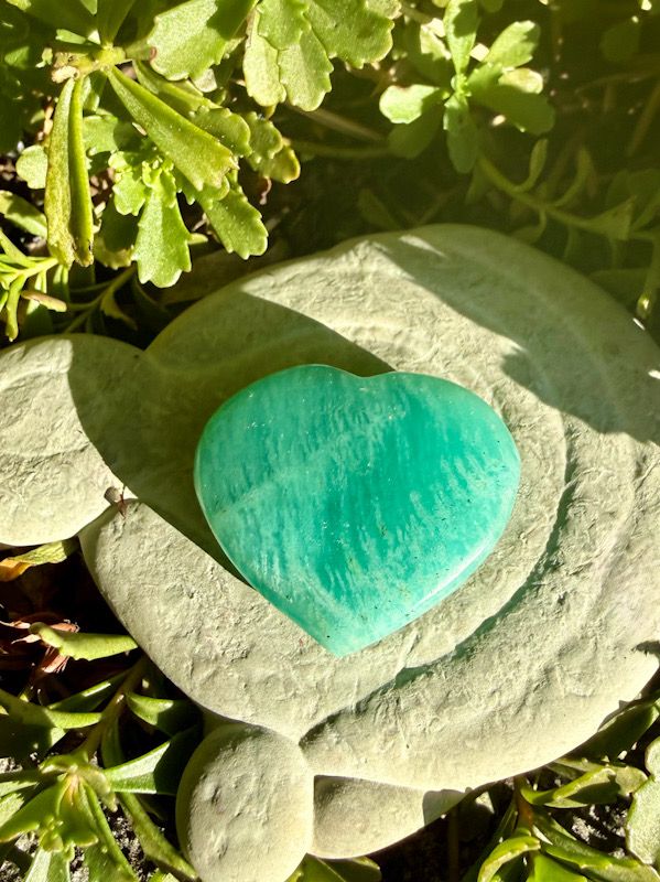 Coeur en Amazonite | petit Coeur en Amazonite | petit