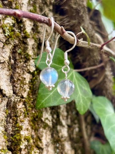 Boucles d'oreilles Boucles d'oreilles "Protection" en Labradorite