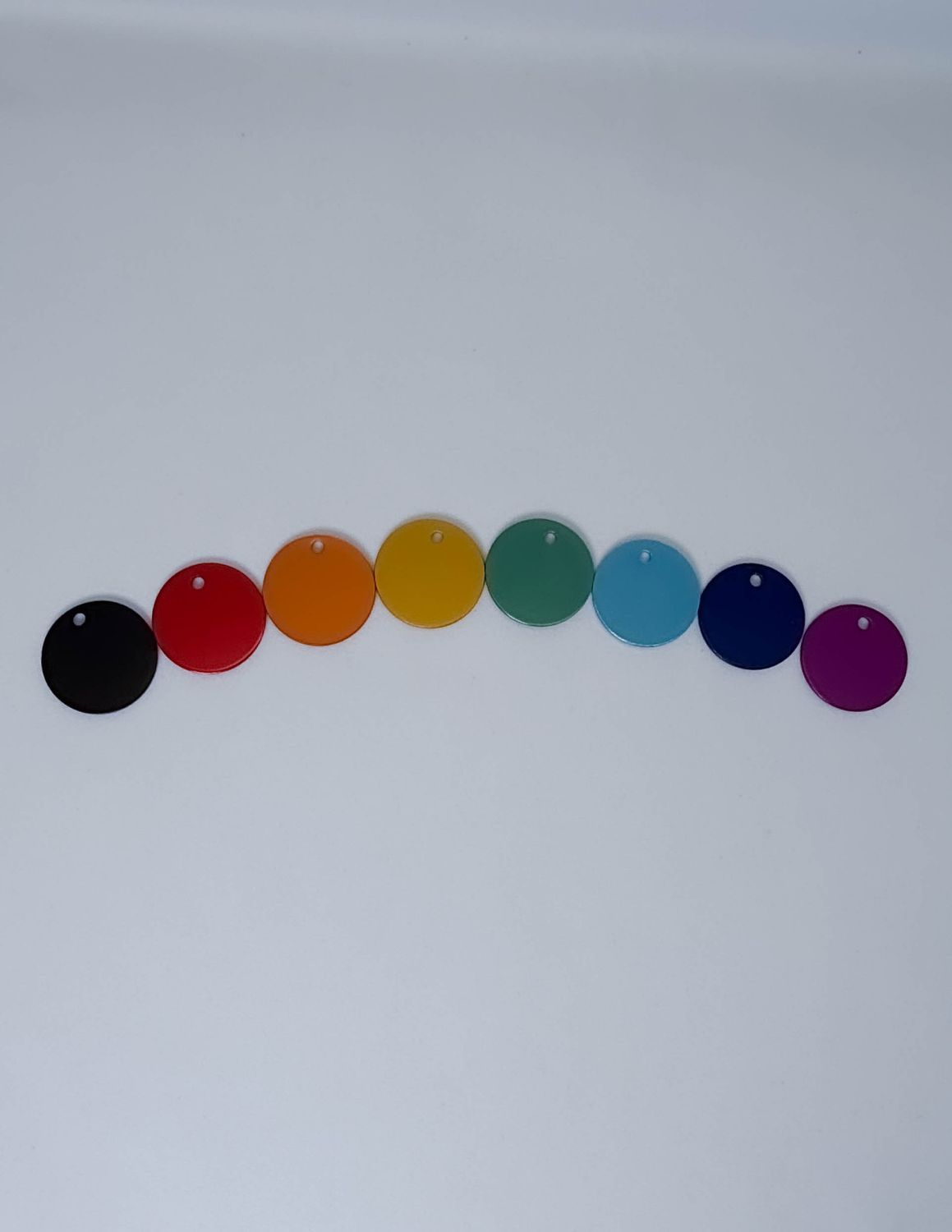 Set de 7 ou 8 pendentifs Tesla chakras