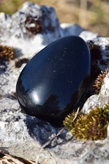 Galet en Obsidienne oeil céleste Galet en Obsidienne oeil céleste
