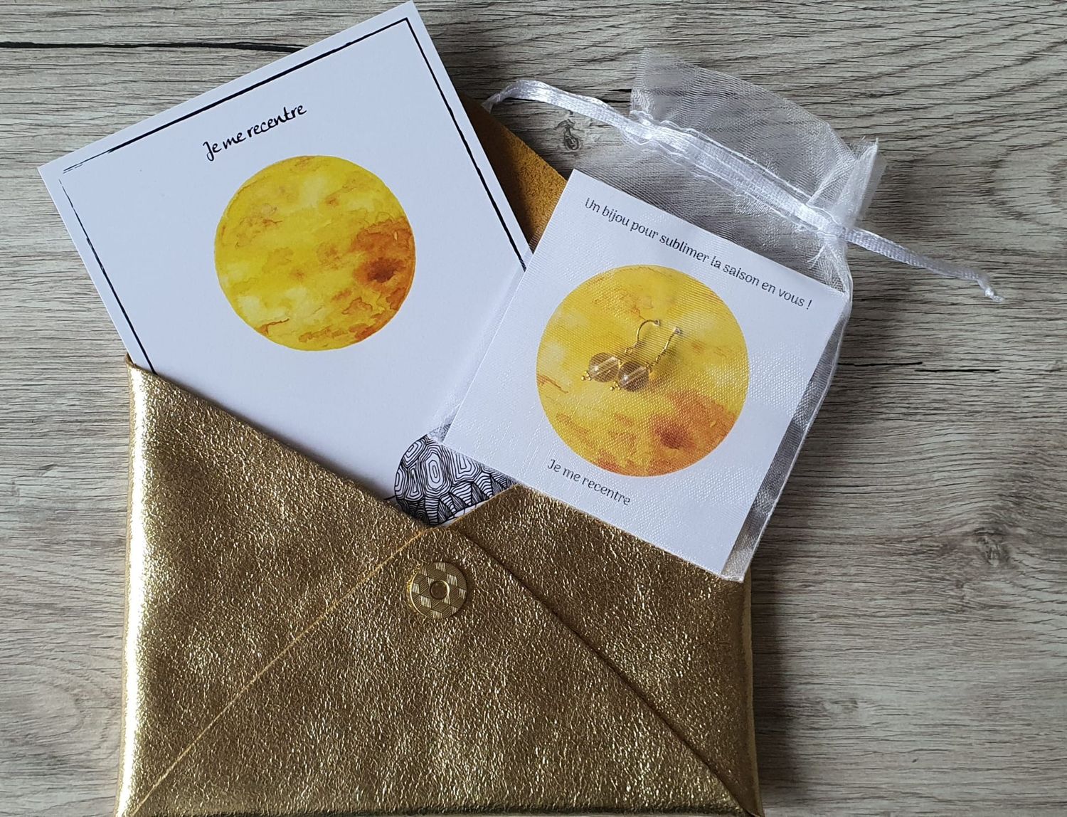 Ecrin pochette-bijou Ecrin pochette-bijou "les Saisons en Moi"