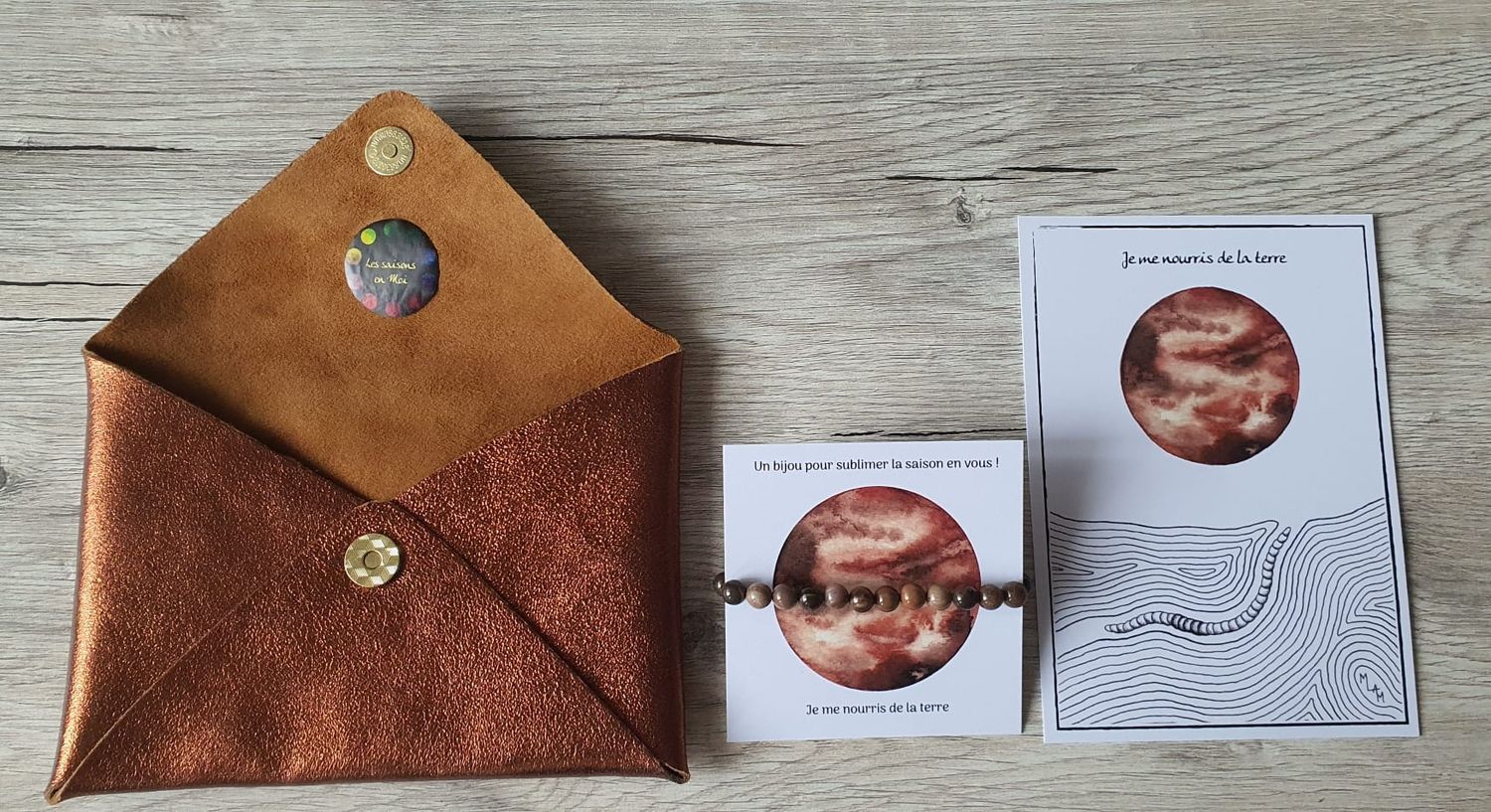Ecrin pochette-bijou "les Saisons en Moi"
