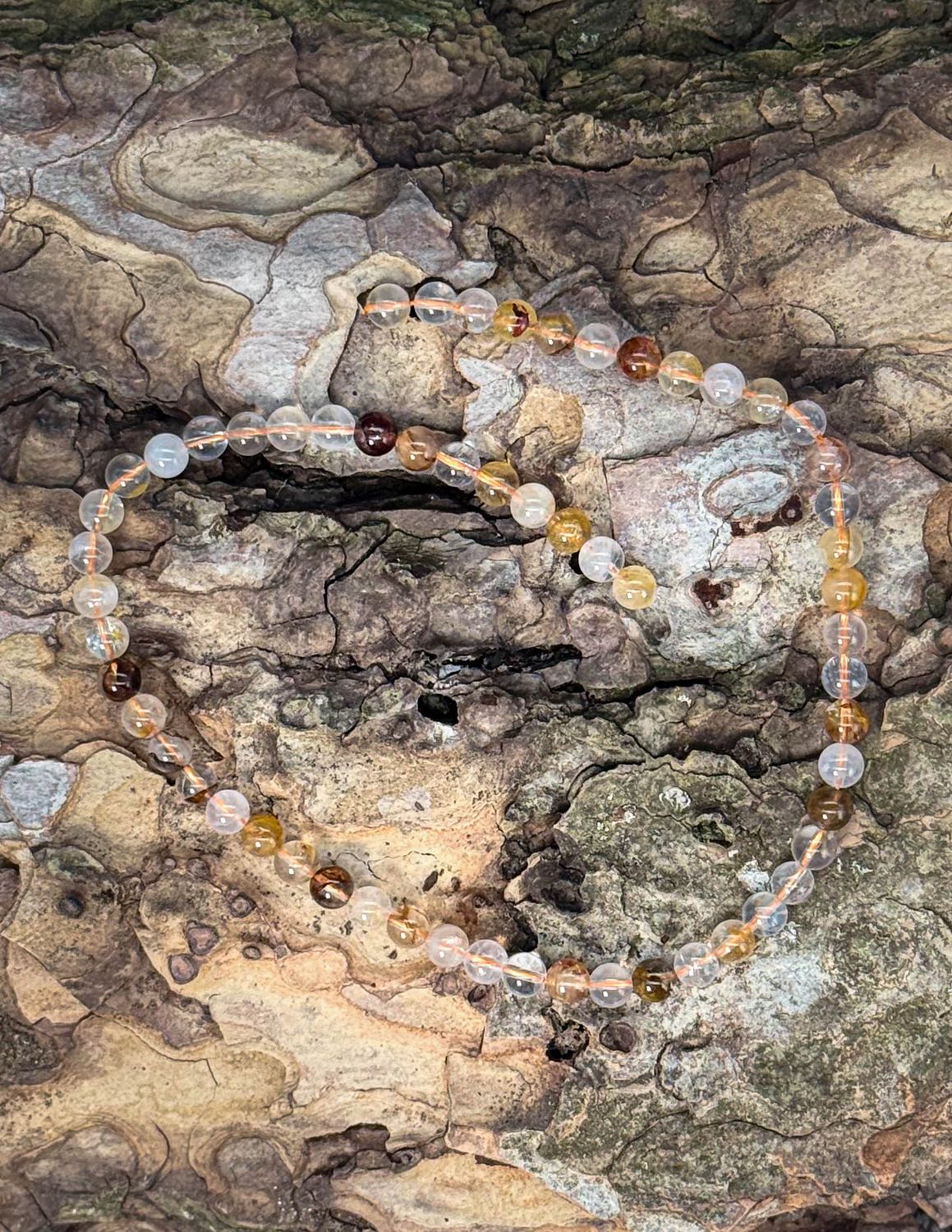 Rang de Quartz Hématoïde jaune 6 mm
