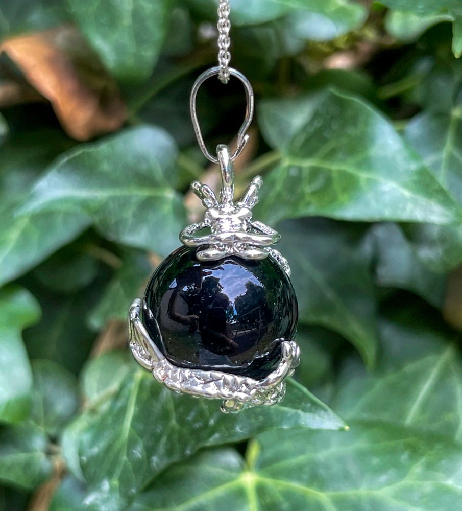 Pendentif dragon en Onyx