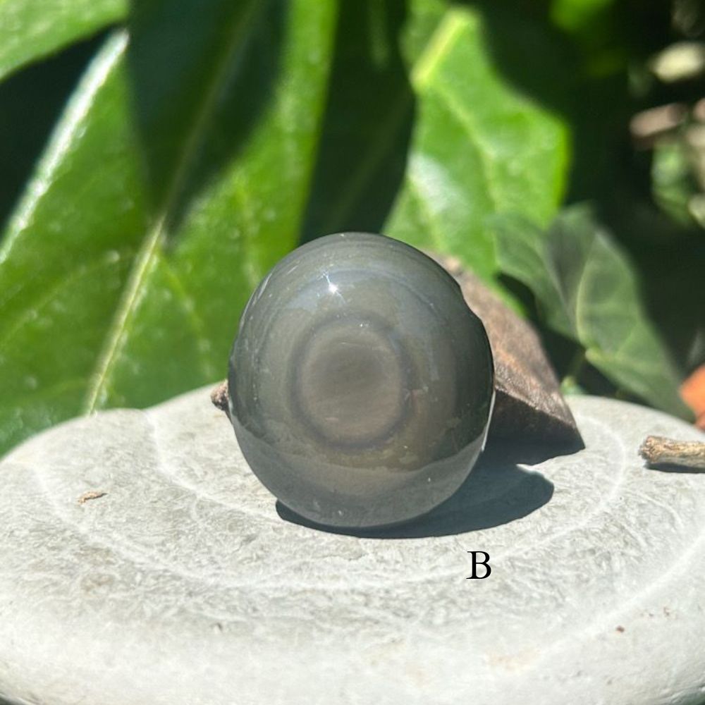 Pendentif en Obsidienne Oeil Céleste percée à choix