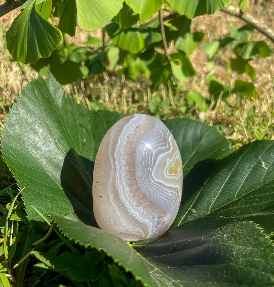 Menhir en Agate bleue