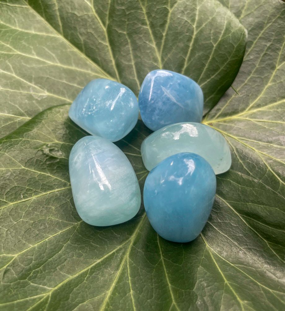 Aigue-marine roulée | bleue intense