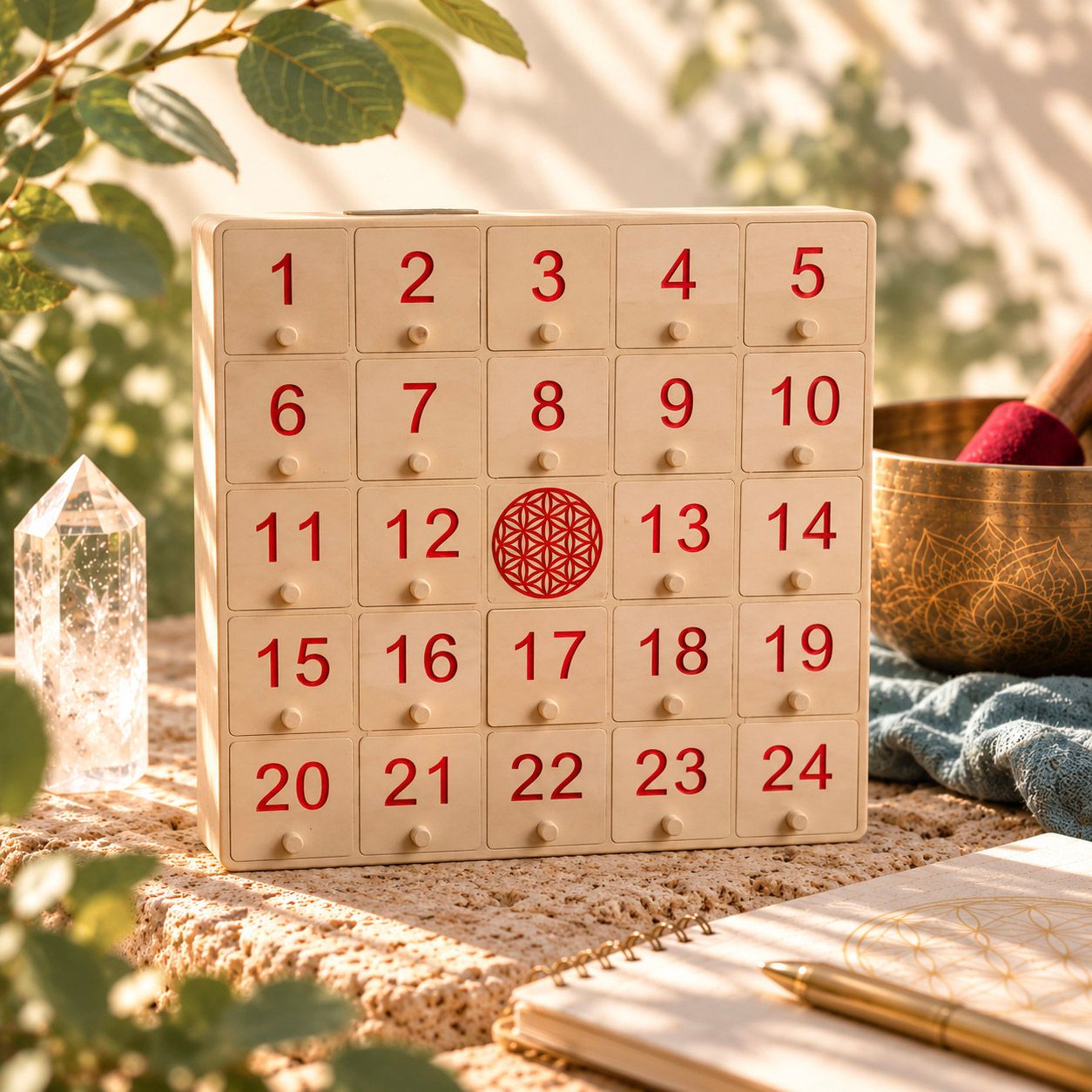 Calendrier de l'Avent lithothérapeutique 2026