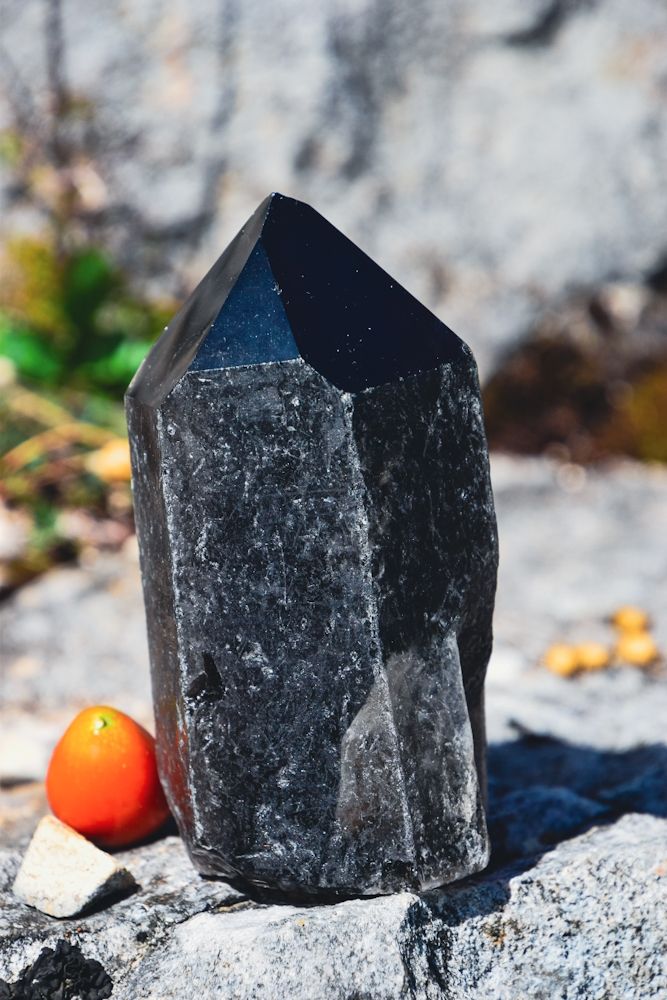 Pointe en Quartz fumé noir