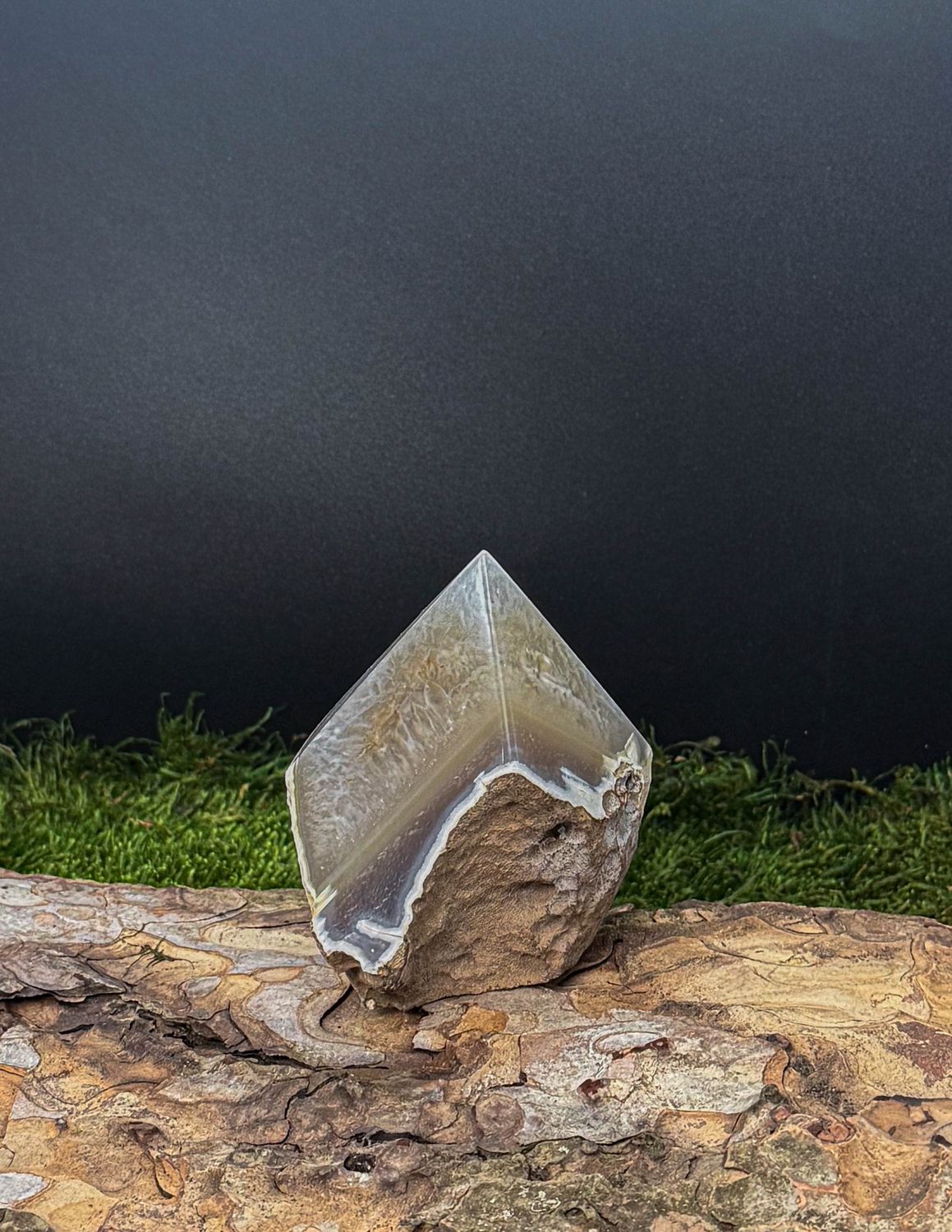 Pointe en Agate semi-brute