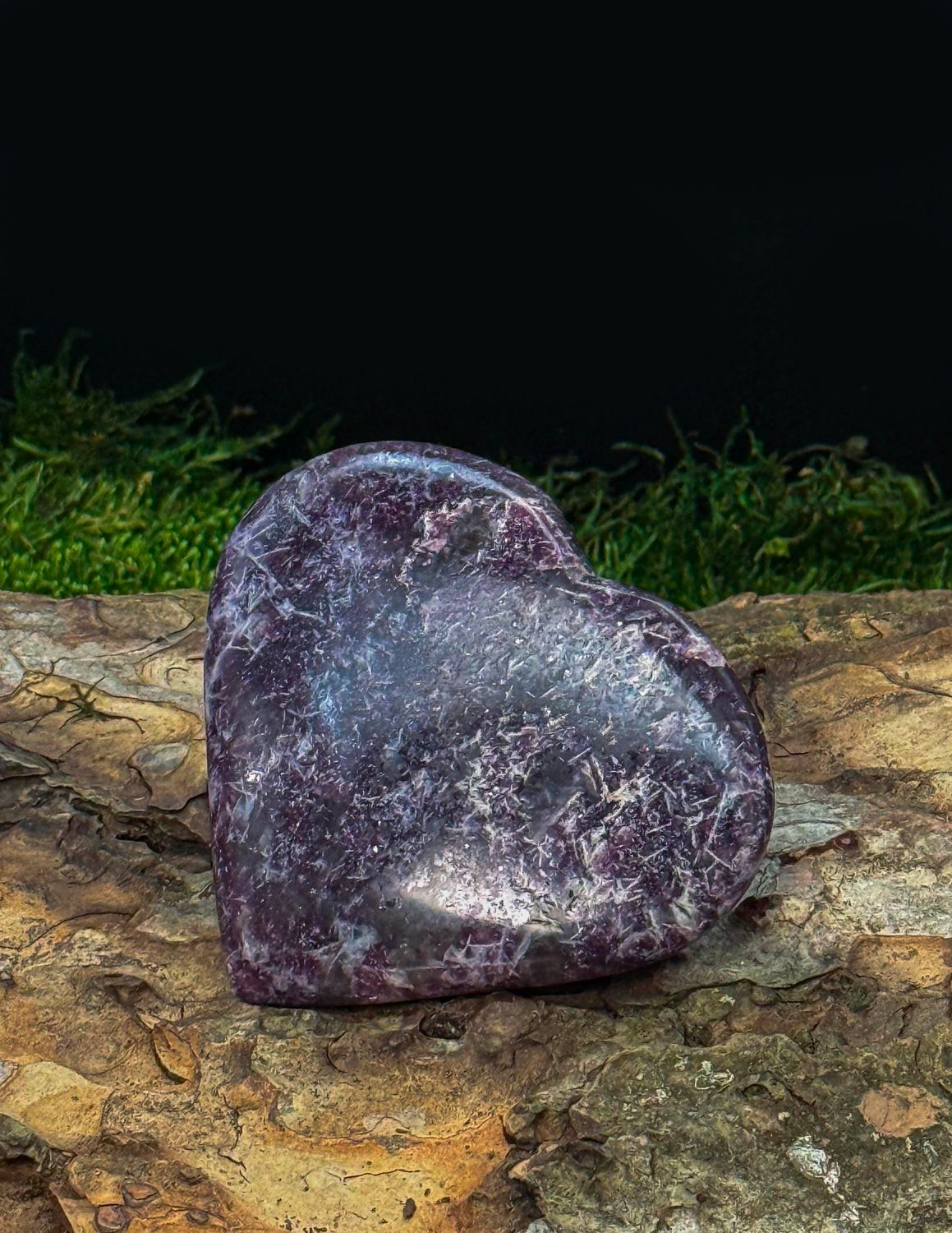 Coeur en Lépidolite