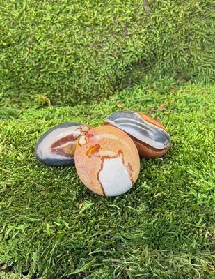 Galet en Jaspe polychrome