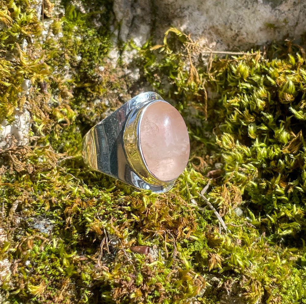Bague en Quartz rose