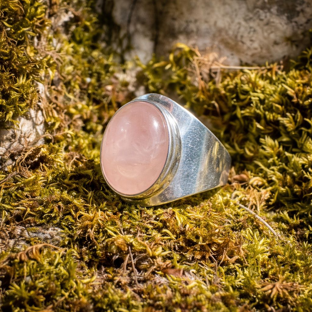Bague en Quartz rose