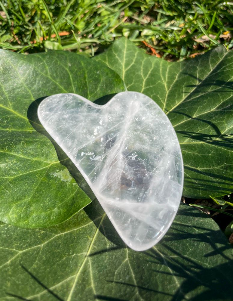 Gua Sha en Cristal de roche