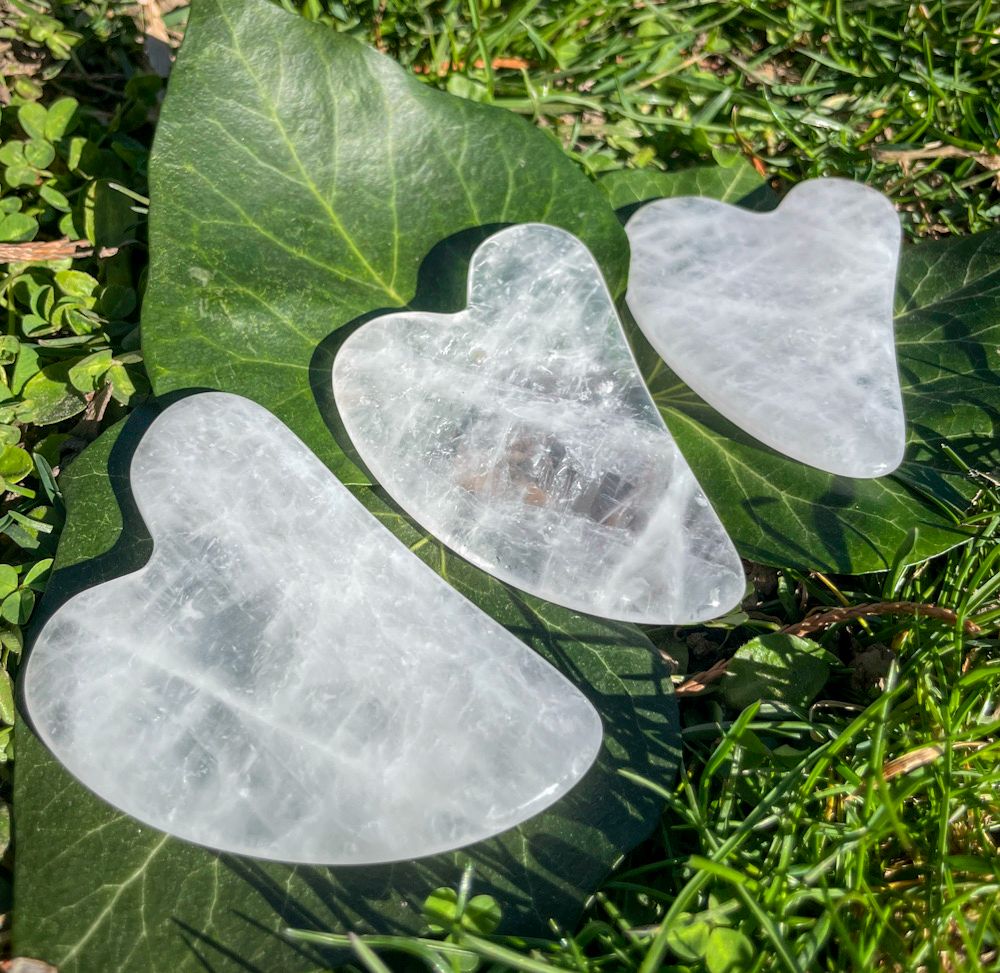 Gua Sha en Cristal de roche