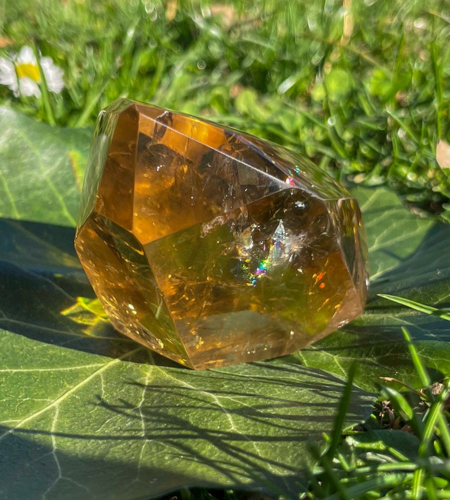 Double pointe en Citrine
