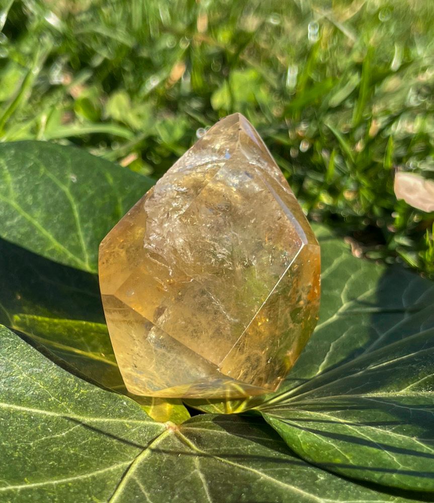 Pointe / Bloc en Citrine