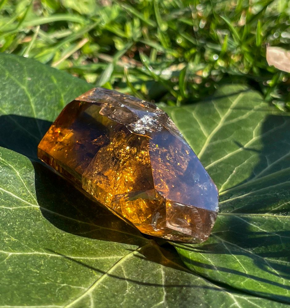 Pointe /Bloc en Citrine
